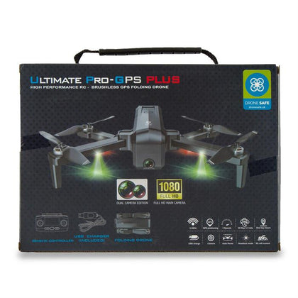 RDM Ultimate Pro GPS PLUS Drone with Full HD Camera & Brushless Motor (Inc. Case + Extra Battery)