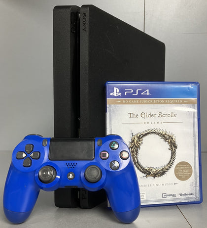 Sony Playstation 4 Slim 500GB Black Console Bundle ( + The Elder Scrolls Online )