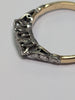 18CT & Platinum Ring - Size M 1/2