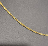 9CT Yellow Gold Thin Twisted Chain - 16" - 1.62G