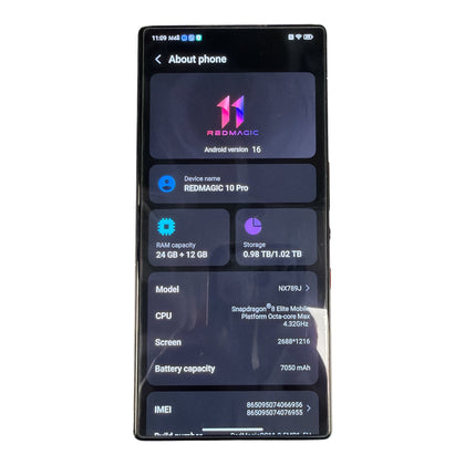 Redmagic 10 Pro, 1tb