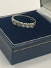 18ct White Gold Ring With Clear Stones - N
