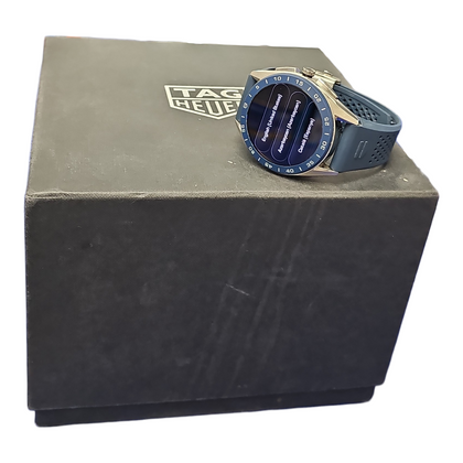 TAG Heuer Connected E4 Rubber Strap Smartwatch  Blue, Boxed