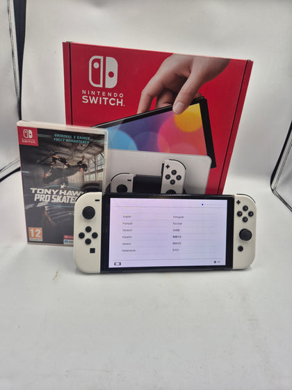 Nintendo Switch OLED - White -  1x Game - Boxed