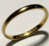 18CT Gold Wedding Band Size Q