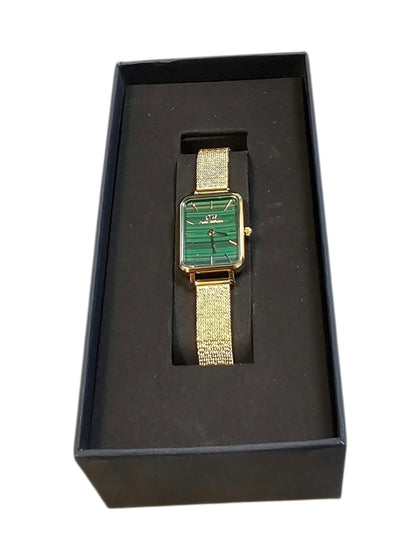 Daniel Wellington Quadro Pressed Evergold Green Womens' Watch