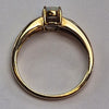 9CT GOLD OPEL & DIAMOND RING SIZE S.5 3.80G PRESTON STORE