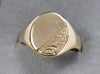 9ct Gold signet Ring Size W1/2