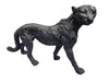 Big Black Panther statue, stands 16" tall and 30" long (76327)