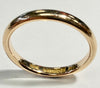9ct rose gold wedding band ring size Q
