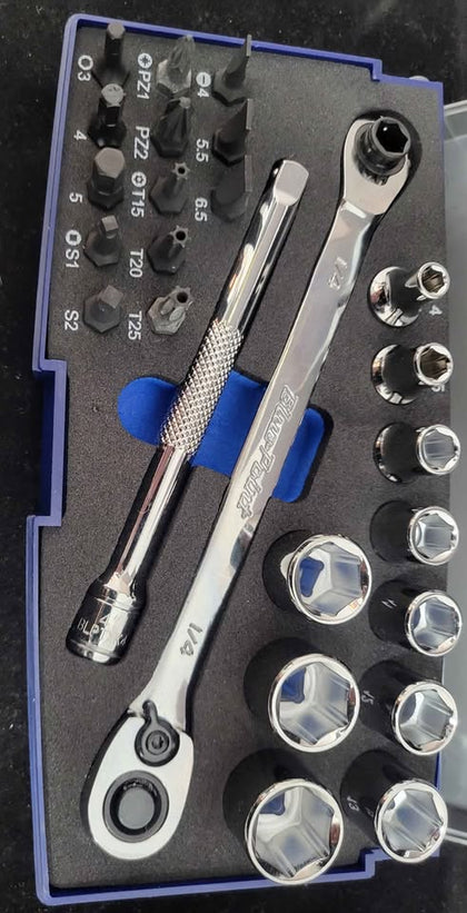 Blue Point BLPBTWKIT 25 Piece 1/4 Drive Socket Set