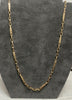 14ct Yellow Gold Paperclip Style Chain 22"