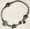 Pandora 8” Bracelet + 5 Charms