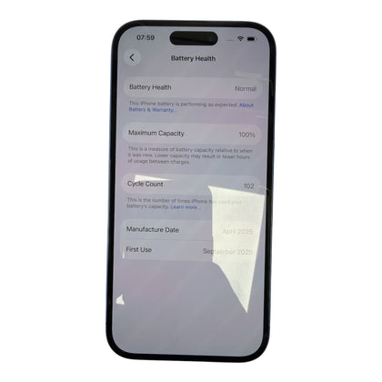 Apple iPhone 16, 128GB 100%