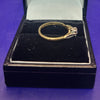 18CT -Yellow Gold Ring With Platinum Mount and Clear Stones - 2.64g - Size N