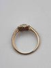 9ct Yellow Gold Cubic Zurconia Ring - Size P - 1.94 Grams