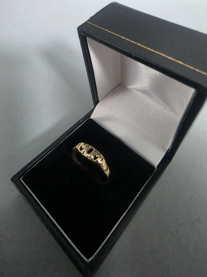 9ct GOLD RING 375 3.2G Size T
