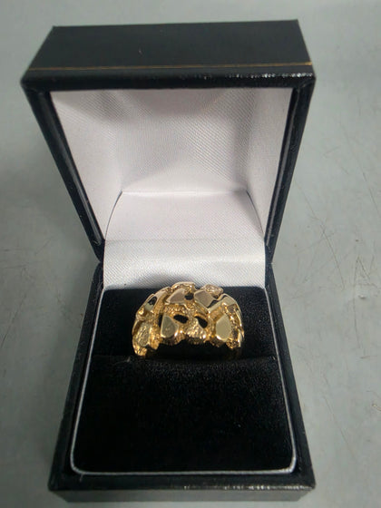 9ct GOLD RING 375 8.1G Size P