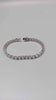 925 Sterling Silver Bracelet Surrounded By Glass Stones - 8" Long - 22.9 Grams *BRAND NEW*