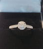 Stunning 18CT White Gold Ring With Diamond Stones  - 3.03g - Size M