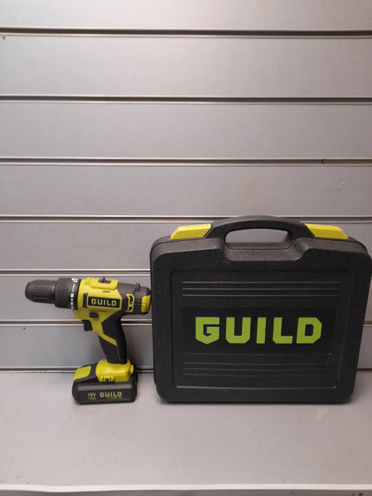 Guild 18V Cordless Impact Drill with 100 Accessories - 1.5Ah