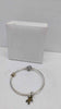 Pandora (ALE 925) Sterling Silver Bangle Bracelet With 2x Charms (Gingerbread Man & Hexagon) - Boxed