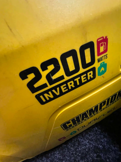 2200 dual inverter + gas line