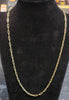 9ct Yellow Gold Paperclip Link Necklace - 4.32G - 20" - Hallmarked