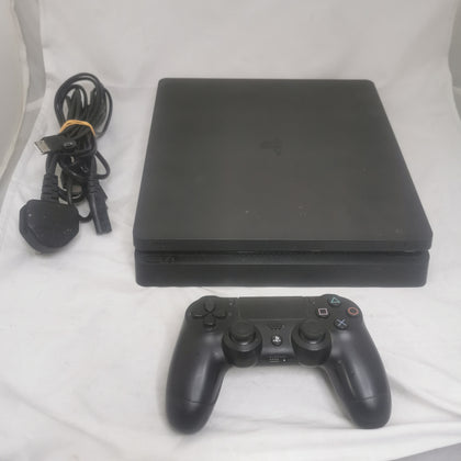 Playstation 4 Slim Console, 500GB Black, Unboxed with Controller