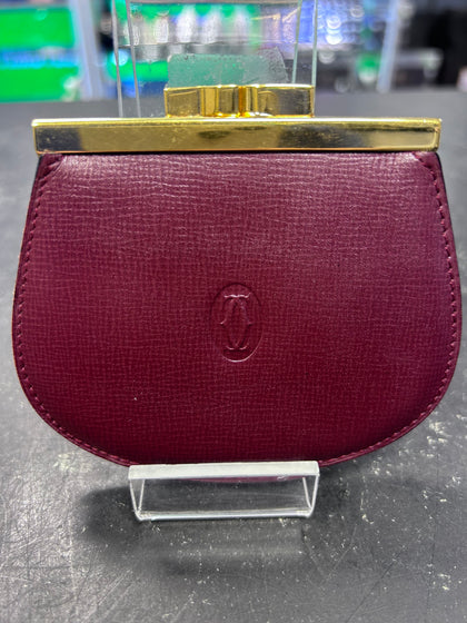 Cartier Must Line Leather Coin Purse Wallet/Coin Case