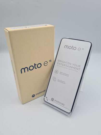 **NEW** Motorola moto e15 Misty Blue 64GB smartphone unlocked BOXED