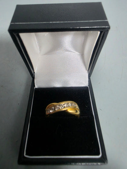 9CT Gold Ring With Green Stones 375 3.4G Price