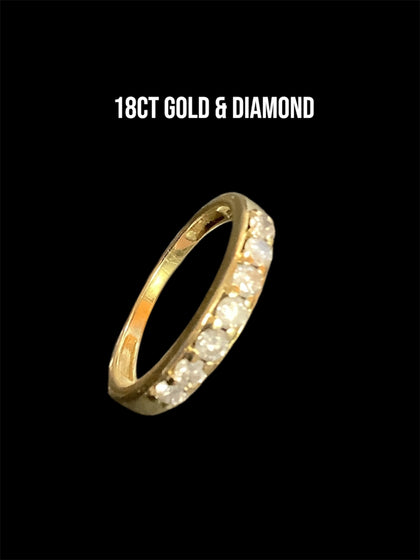 18ct Yellow gold & 0.50ct Diamond eternity