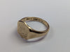 9ct Gold Shield Ring - Size W