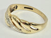 9ct yellow gold cluster ring