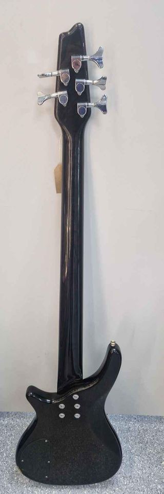 Shine 5 String Bass Guitar in Black, * some marks, full working order, collection only*