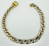 Pandora Two-Tone Pave Cuban Chain Bracelet 18cm