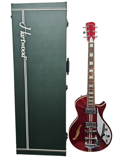 Hartwood Speedway Vibrato Electric Guitar, Lipstick Red