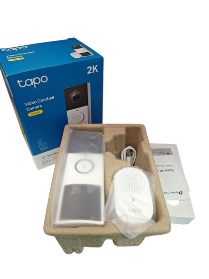 TP Link 2K 3MP Colour Night Vision Video Doorbell Camera