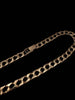 9ct Yellow Gold Flat Patterned Curb Chain Necklace - 35.50 Grams - 22" Long