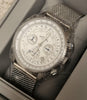 Rotary Men's Stainless Steel Mesh Bracelet Pilot Style Watch  **NEW**