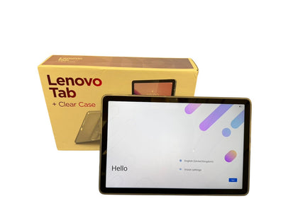 Lenovo Tab  + Clear Case, Luna Grey - Tablet - 64 GB - 4 GB RAM - Android 14 or Later