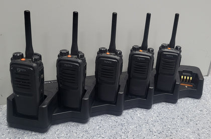 Hytera Mca08 Multiway Charger Dock With 5 Hytera Two Way Radios - PD705LT