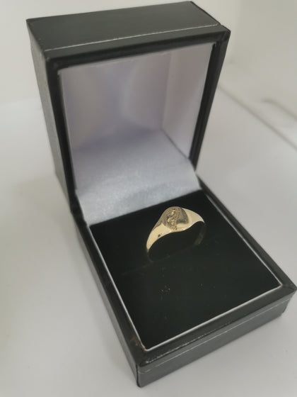 9K Gold Ring, 375 Hallmarked, 1.0Grams, Size: N, Box Included