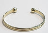 Stunning 9CT - Yellow gold Hollow Torque Bangle - 4.33g - 2.5" - Hallmarked