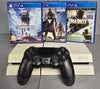 Sony Playstation 4 Console, 500GB White + 3 Games