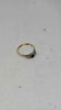 8ct Yellow & White Gold Ladies Ring With Black & Clear Stones (Not Dia) - Size L - 2.15 Grams