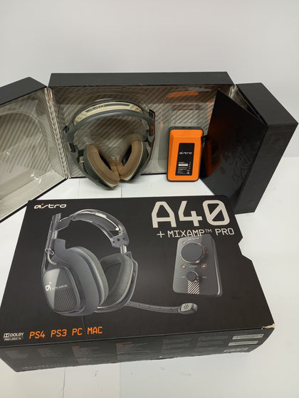 ASTRO Gaming A40 Gaming Headset + MixAmp Pro for PS4 and PC - Black