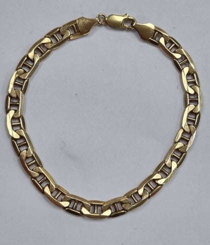9ct Gold Anchor Link Bracelet 7.8