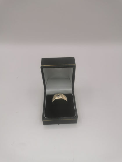 9k Gold Ring 3.58G Hallmarked(375) and Tested Size W
